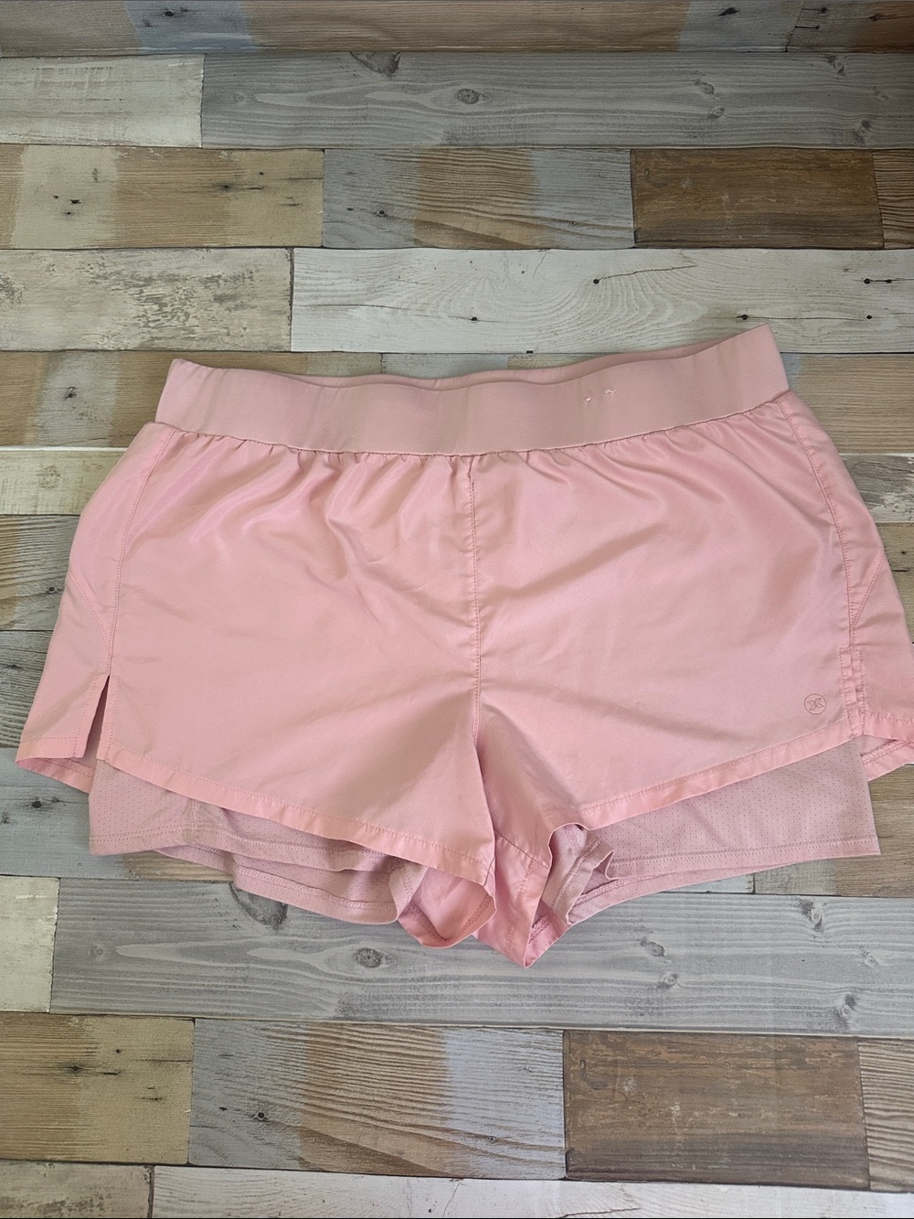 RBX Blush Pink Athletic Shorts with Subtle Logo